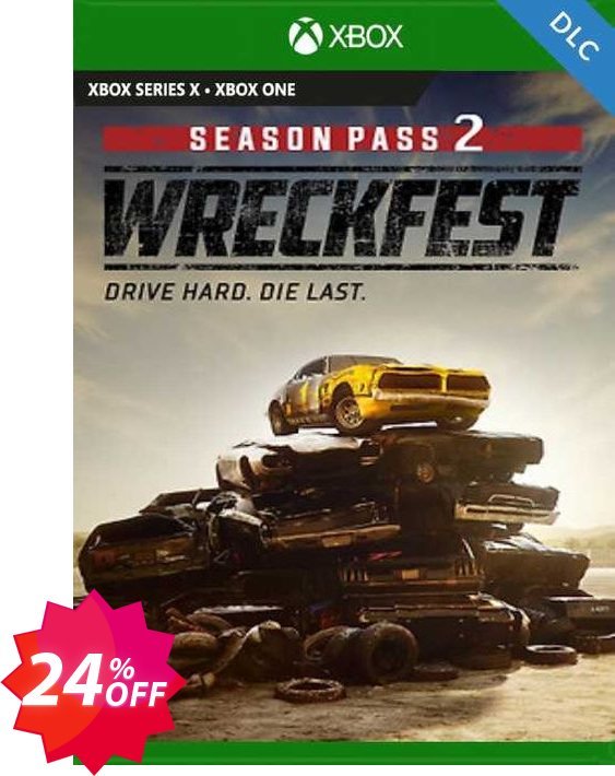 Wreckfest Season Pass 2 Xbox One, UK  Coupon code 24% discount 