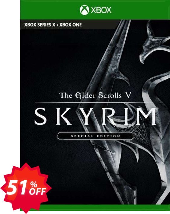 The Elder Scrolls V: Skyrim Special Edition Xbox One Coupon code 51% discount 