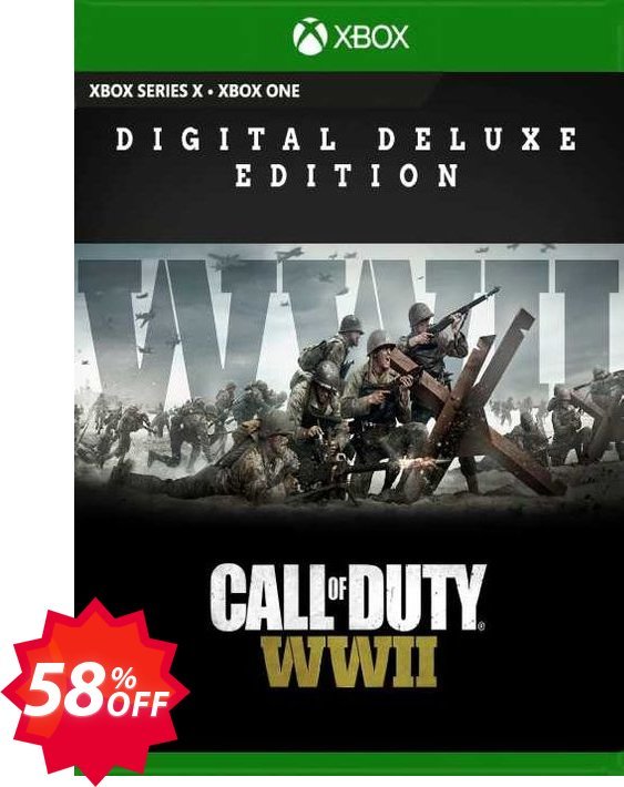Call of Duty WWII - Digital Deluxe Xbox One, US  Coupon code 58% discount 