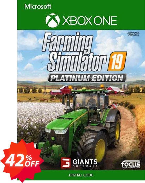 Farming Simulator 19 - Platinum Edition Xbox One, US  Coupon code 42% discount 