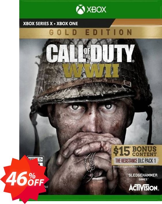 Call of Duty: WWII - Gold Edition Xbox One, EU  Coupon code 46% discount 