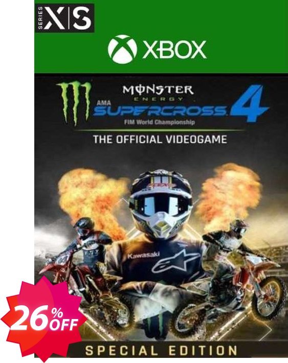 Monster Energy Supercross 4 Special Edition Xbox Series X|S, UK  Coupon code 26% discount 