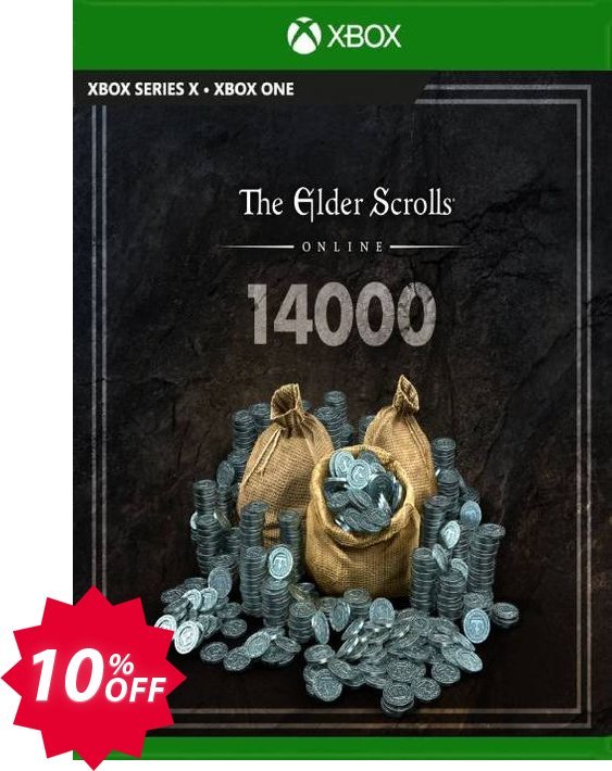 The Elder Scrolls Online 14000 Crowns Xbox One, UK  Coupon code 10% discount 