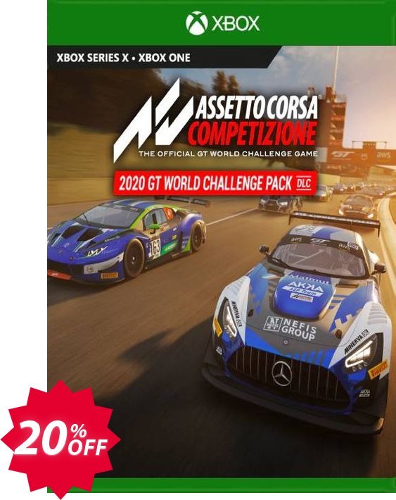 Assetto Corsa Competizione - 2020 GT World Challenge Pack Xbox One, UK  Coupon code 20% discount 