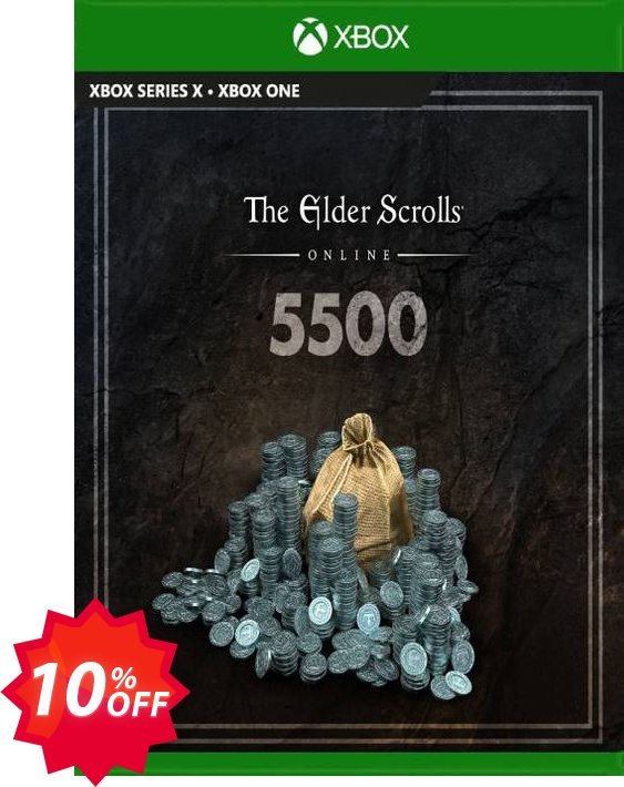 The Elder Scrolls Online 5500 Crowns Xbox One, UK  Coupon code 10% discount 