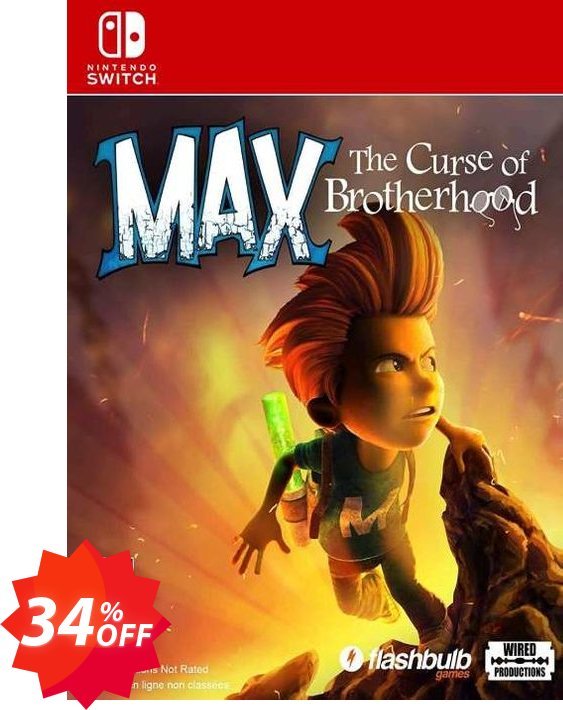 Max: The Curse of Brotherhood Switch, EU  Coupon code 34% discount 