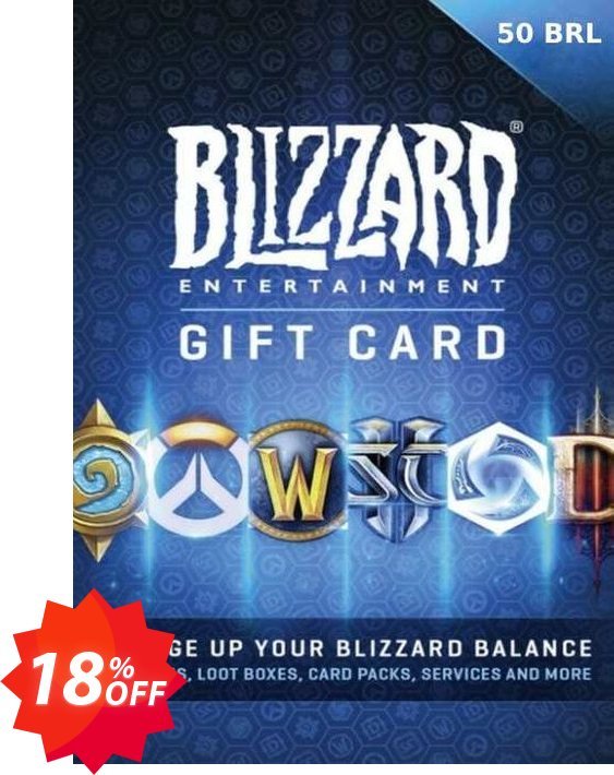 Battlenet 50 BRL Gift Card Coupon code 18% discount 