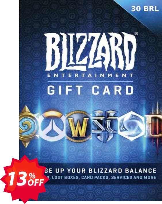 Battlenet 30 BRL Gift Card Coupon code 13% discount 