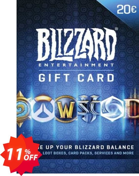 Battlenet 20 euro Gift Card Coupon code 11% discount 