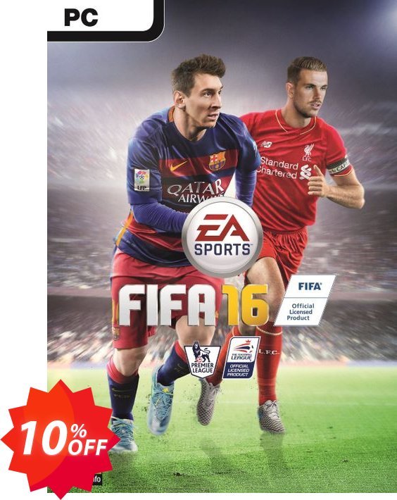 FIFA 16 PC + 15 FUT GOLD PACKS Coupon code 10% discount 