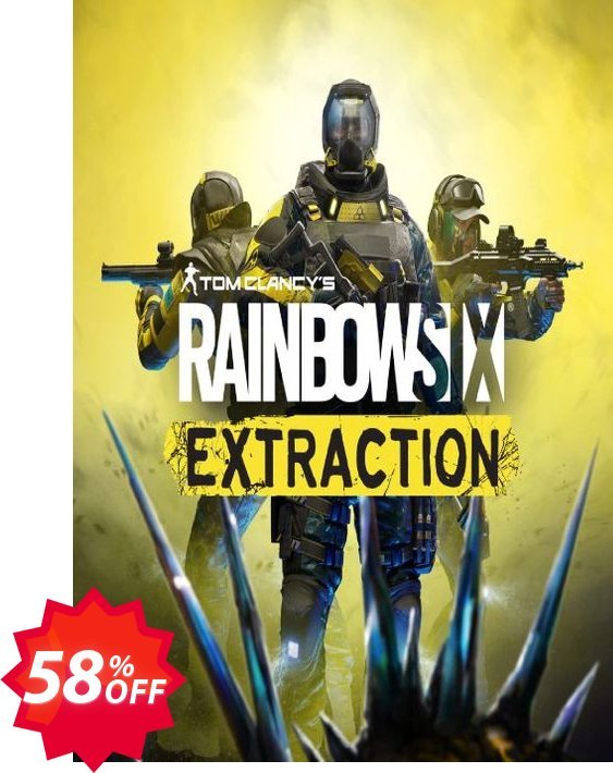 Tom Clancy's Rainbow Six Extraction PC, EU  Coupon code 58% discount 