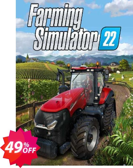 Farming Simulator 22 PC Coupon code 49% discount 