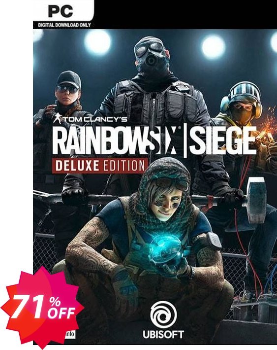 Tom Clancy's Rainbow Six Siege Deluxe Edition PC, US  Coupon code 71% discount 