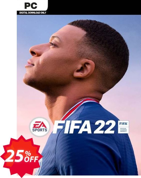 Fifa 22 PC, STEAM  Coupon code 25% discount 
