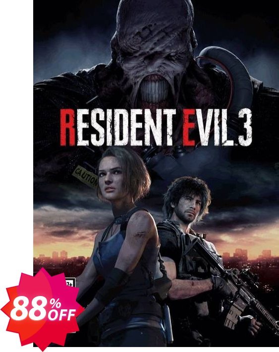 Resident Evil 3 PC Coupon code 88% discount 
