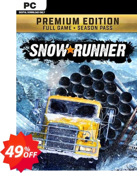 SnowRunner: Premium Edition PC, Steam  Coupon code 49% discount 