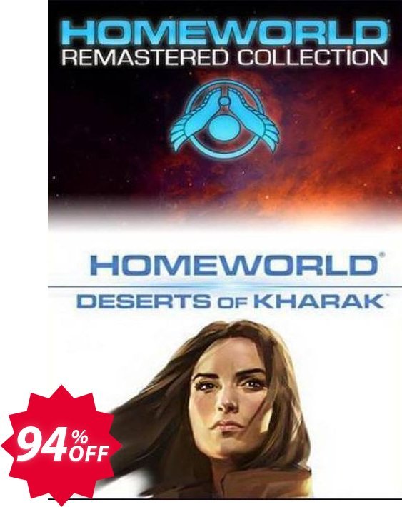 Homeworld Remastered Collection And Deserts Of Kharak Bundle PC Coupon code 94% discount 