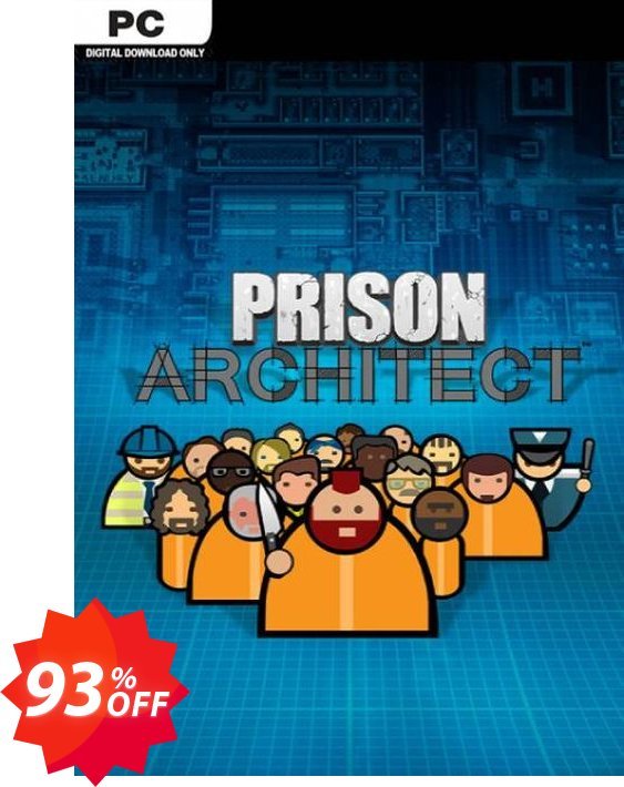 Prison Architect PC Coupon code 93% discount 