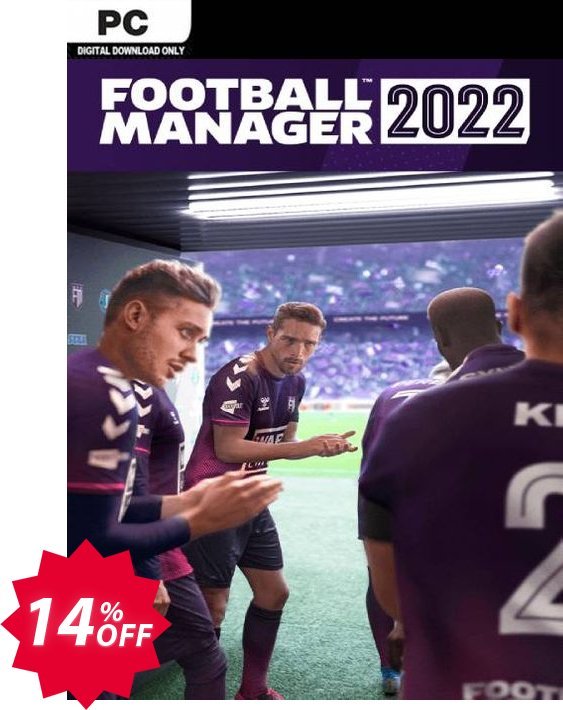 Football Manager 2022 PC, WW  Coupon code 14% discount 