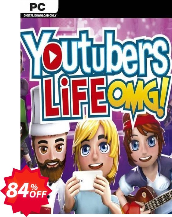Youtubers Life PC Coupon code 84% discount 