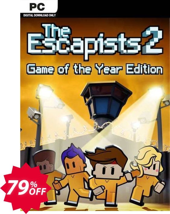 The Escapists 2 - Game of the Year Edition PC Coupon code 79% discount 