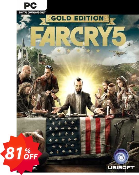 Far Cry 5 - Gold Edition PC, US  Coupon code 81% discount 