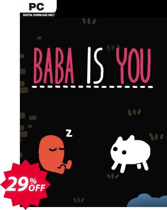Baba Is You PC Coupon code 29% discount 
