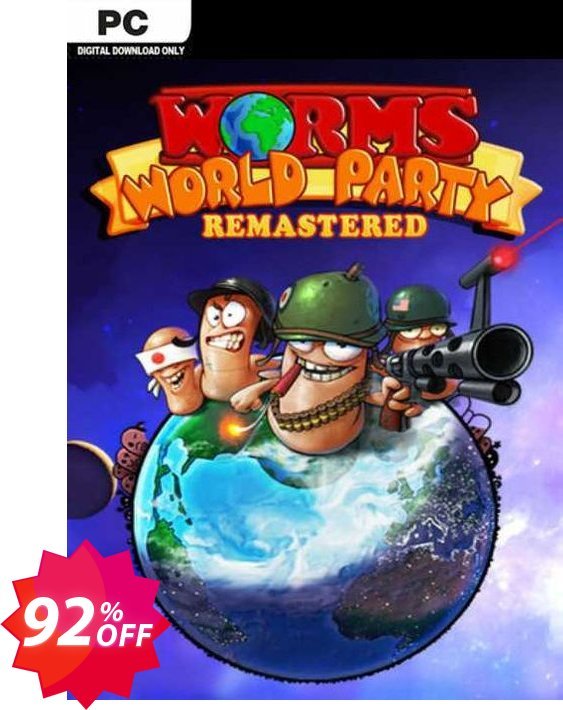 Worms World Party Remastered PC Coupon code 92% discount 