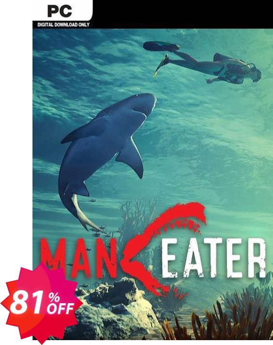 Maneater PC Coupon code 81% discount 