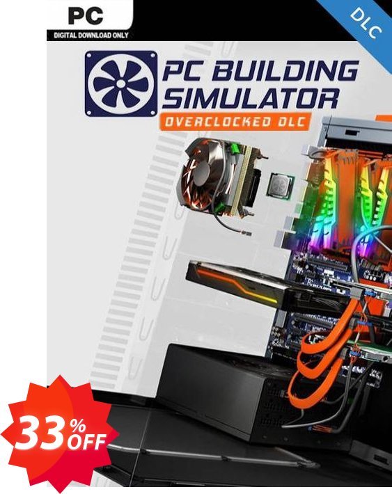 PC Building Simulator - Overclocked Edition Content DLC Coupon code 33% discount 