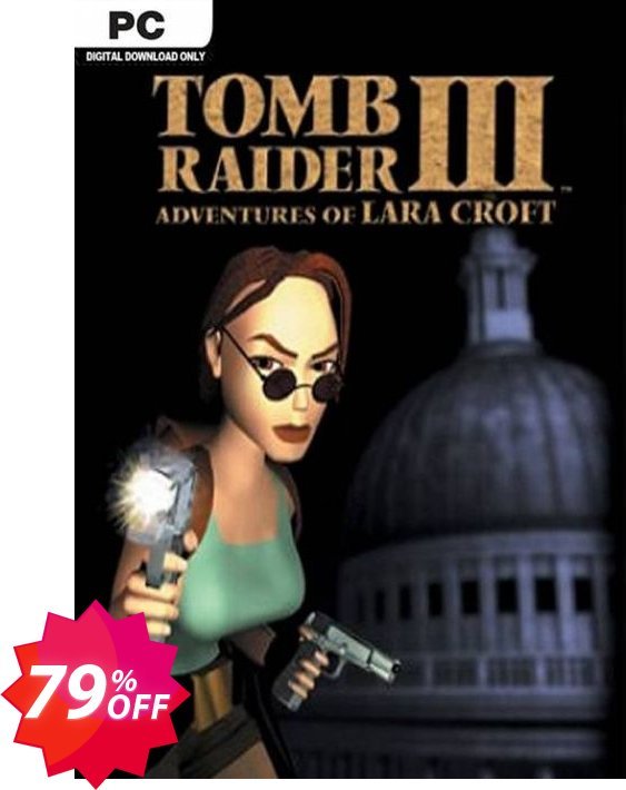 Tomb Raider 3 PC, EN  Coupon code 79% discount 