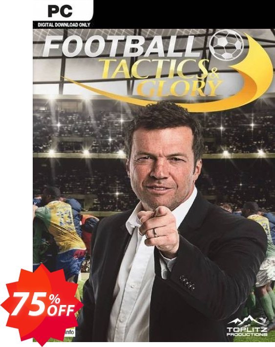 Football, Tactics & Glory PC Coupon code 75% discount 