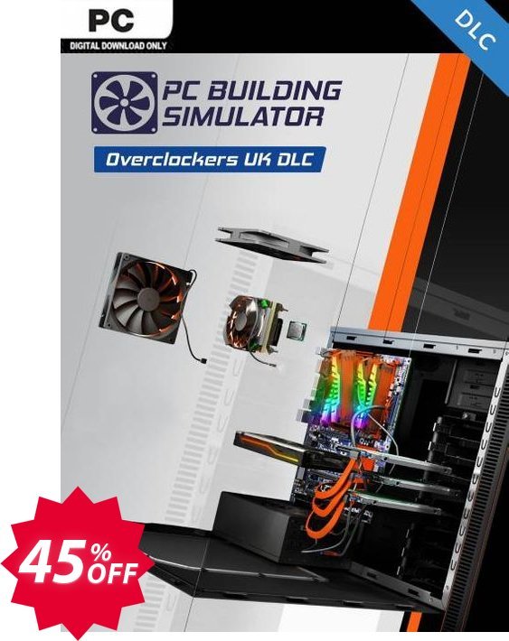 PC Building Simulator - Overclockers UK Workshop PC - DLC Coupon code 45% discount 