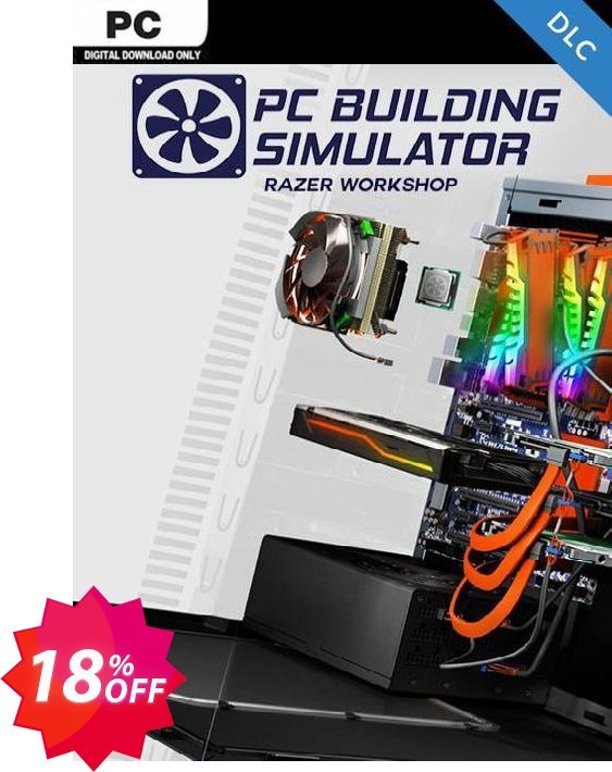 PC Building Simulator - Razer Workshop DLC Coupon code 18% discount 