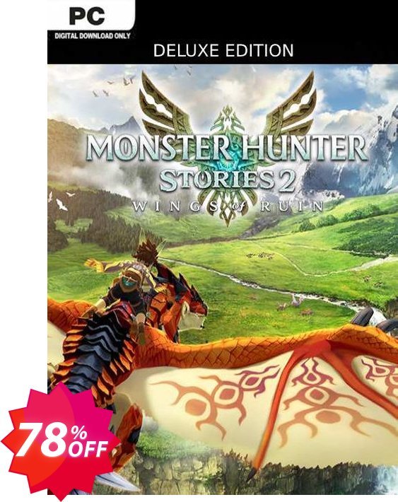 Monster Hunter Stories 2: Wings of Ruin Deluxe Edition PC Coupon code 78% discount 