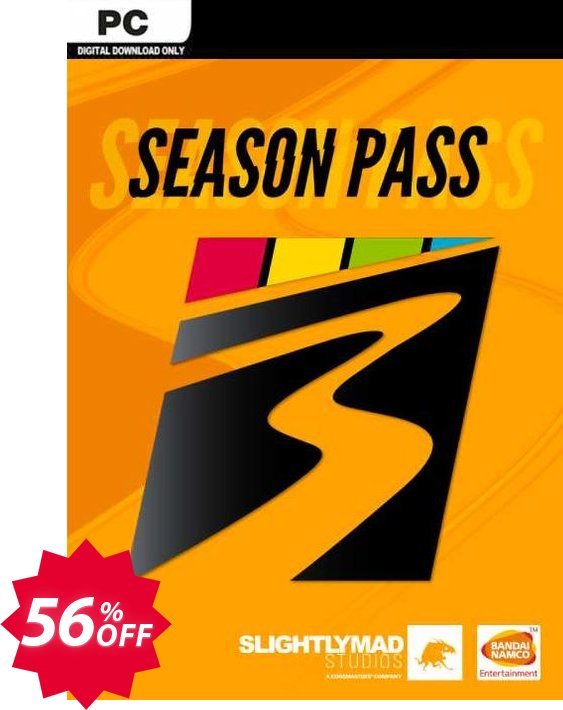 Project Cars 3 -Season Pass PC Coupon code 56% discount 