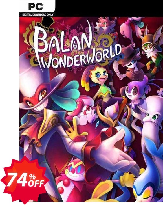 Balan Wonderworld PC Coupon code 74% discount 