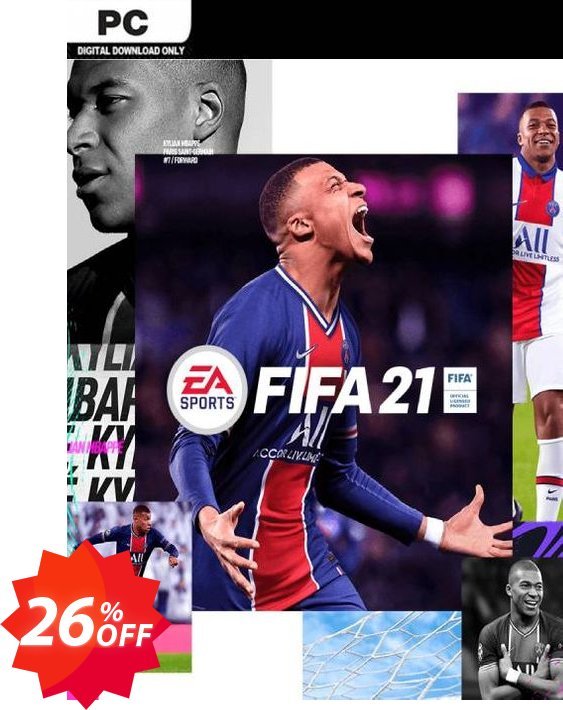 FIFA 21 PC, Steam  Coupon code 26% discount 