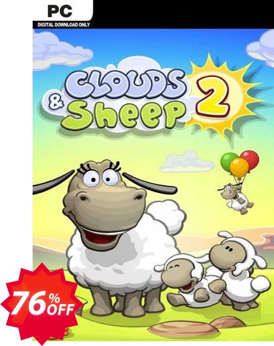 Clouds & Sheep 2 PC Coupon code 76% discount 