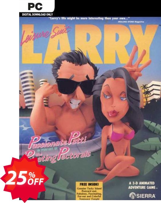 Leisure Suit Larry 3 - Passionate Patti in Pursuit of the Pulsating Pectorals PC Coupon code 25% discount 
