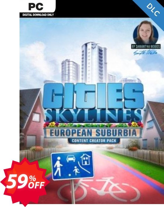 Cities Skylines - Content Creator Pack European Suburbia DLC Coupon code 59% discount 