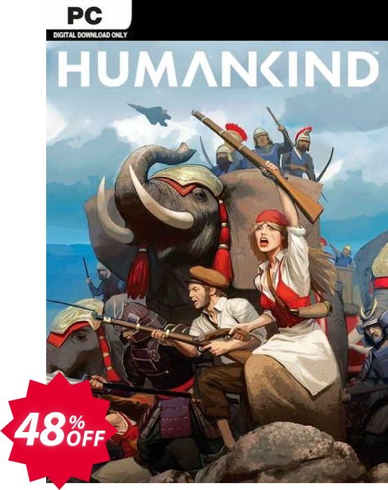Humankind PC Coupon code 48% discount 