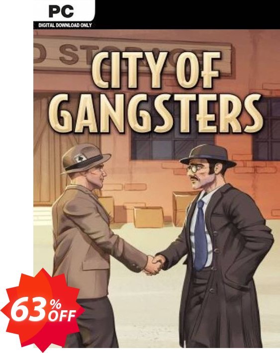 City of Gangsters PC Coupon code 63% discount 
