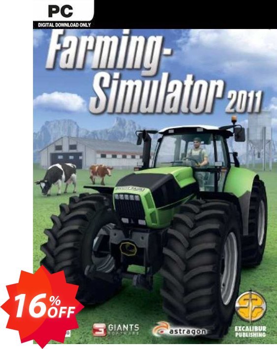 Farming Simulator 2011 PC Coupon code 16% discount 