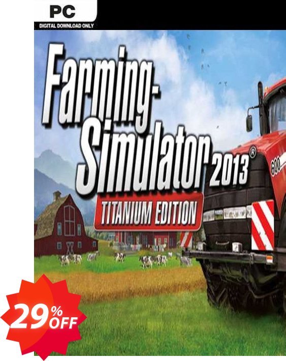 Farming Simulator 2013 Titanium Edition PC Coupon code 29% discount 