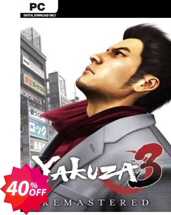 Yakuza 3 Remastered PC Coupon code 40% discount 