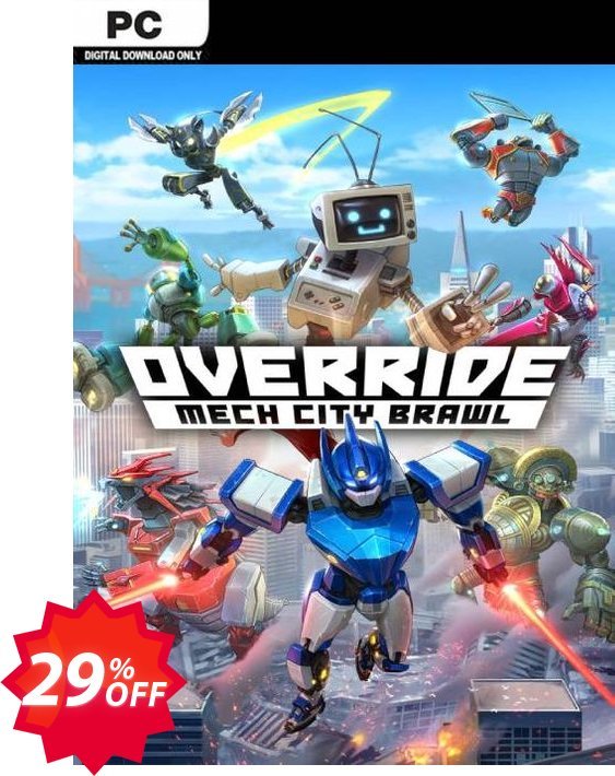 Override: Mech City Brawl PC Coupon code 29% discount 