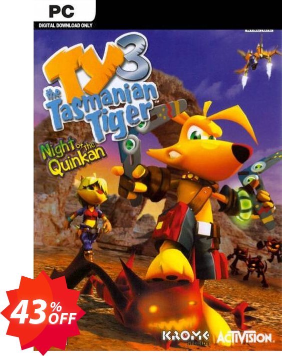 TY the Tasmanian Tiger 3 PC Coupon code 43% discount 
