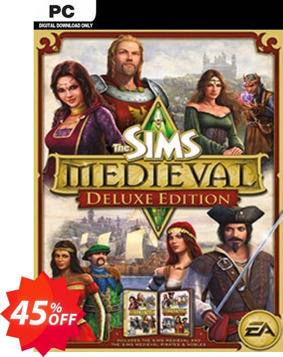 The Sims Medieval Deluxe Pack PC Coupon code 45% discount 
