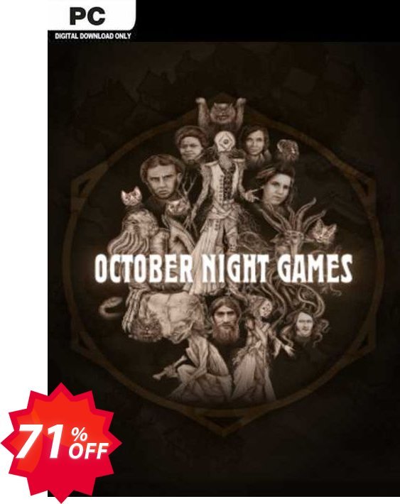 October Night Games PC Coupon code 71% discount 